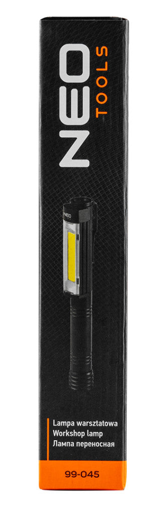 NEO TOOLS Műhely-vizsgálólámpa, elemes 3xAA, 400lum COB LED, 4W 99-045