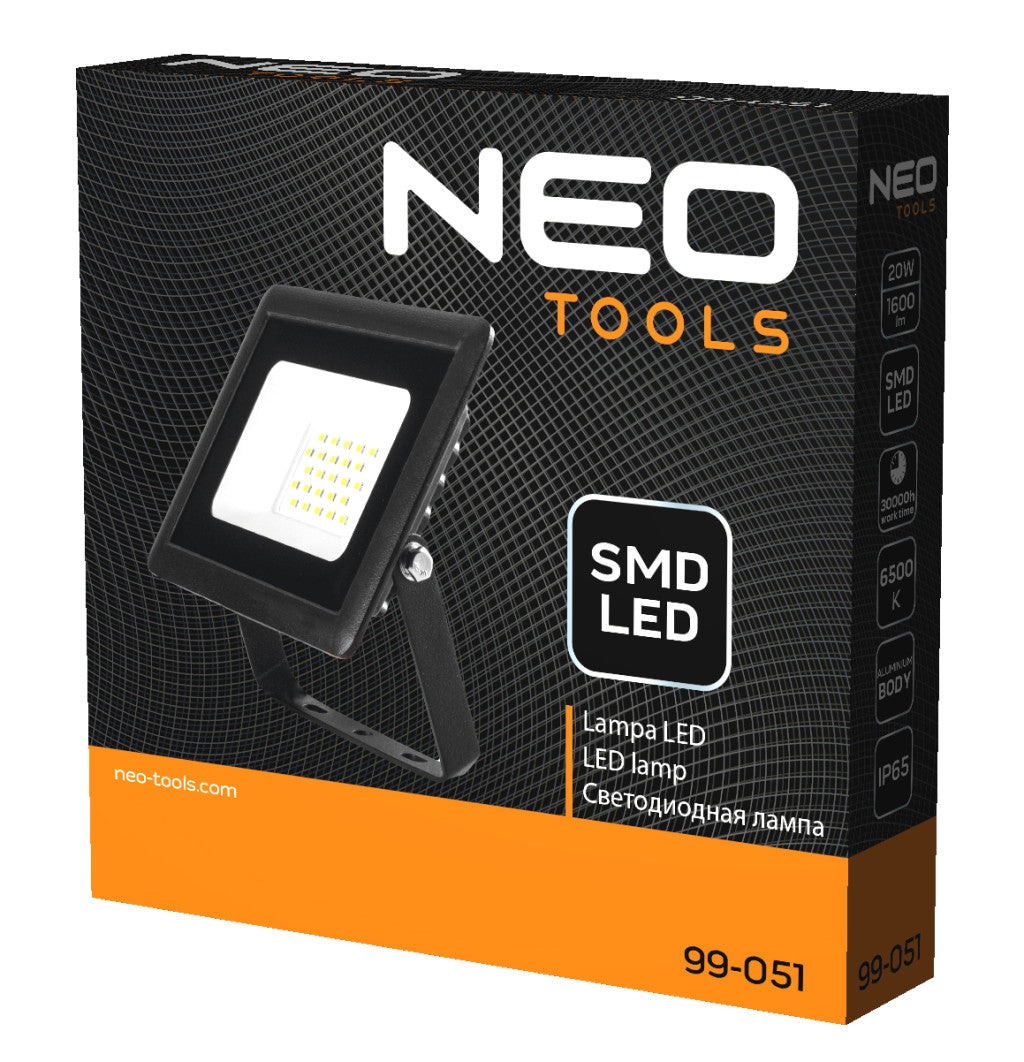 NEO TOOLS Reflektor 230V/20W, 1600lum, SMD led 2 év garanciával 99-051