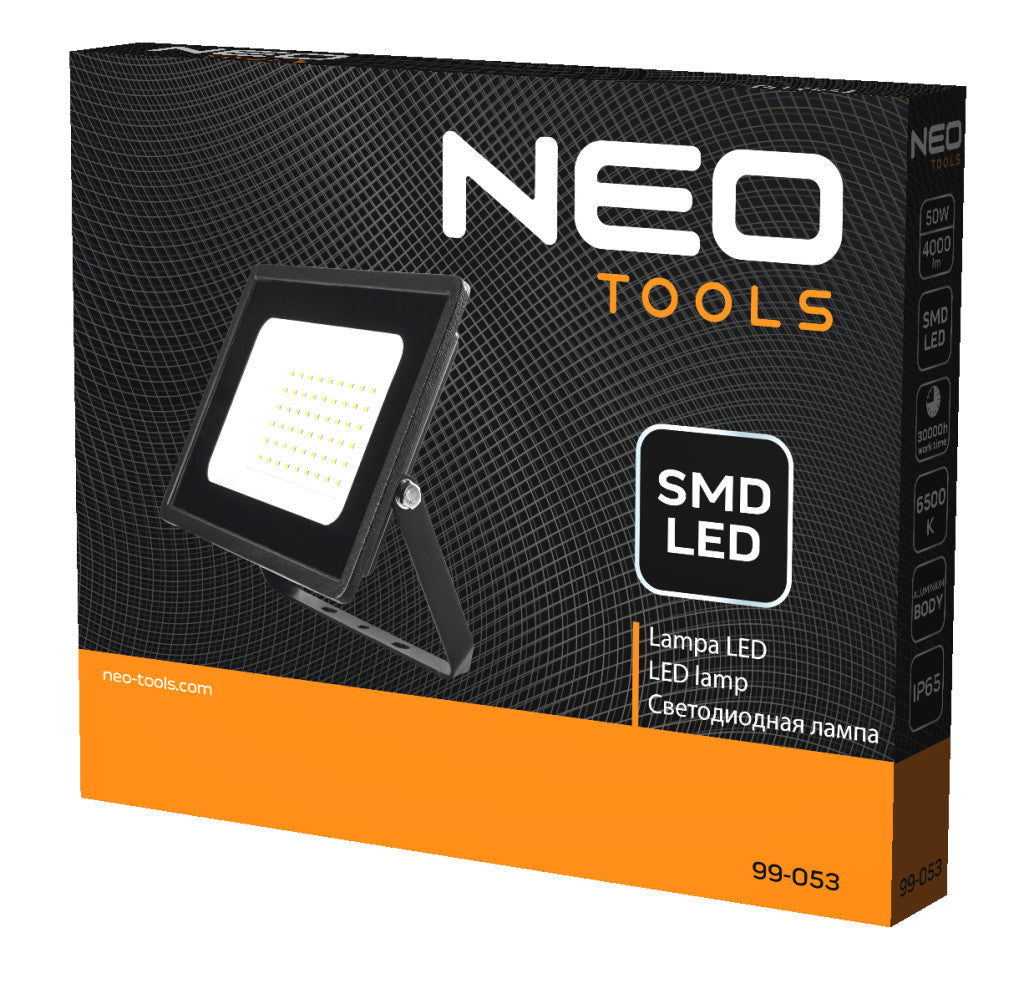 NEO TOOLS Reflektor 230V/50W, 4000lum, SMD led 2 év garanciával 99-053