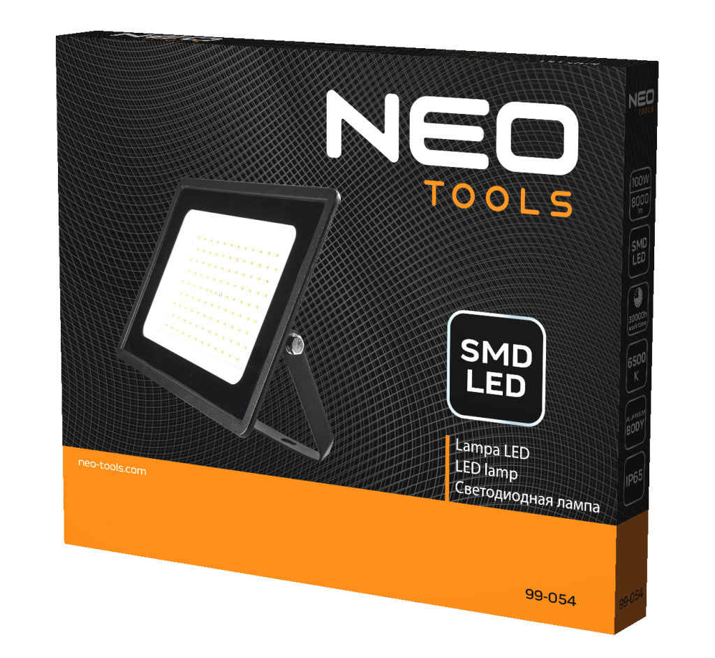 NEO TOOLS Reflektor 230V/100W, 8000lum, SMD led 2 év garanciával 99-054