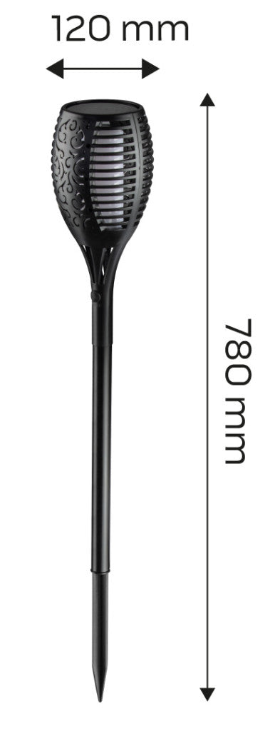 NEO TOOLS Kerti napelemes állólámpa, SMD LED, Láng effektus, 1W, 35 lumen 99-057