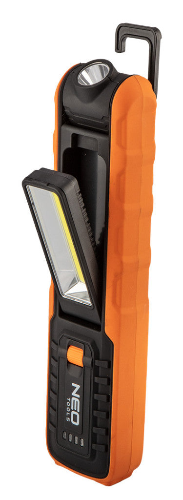 NEO TOOLS Akkus műhely-vizsgálólámpa, tölthető, 500lum COB LED 99-065