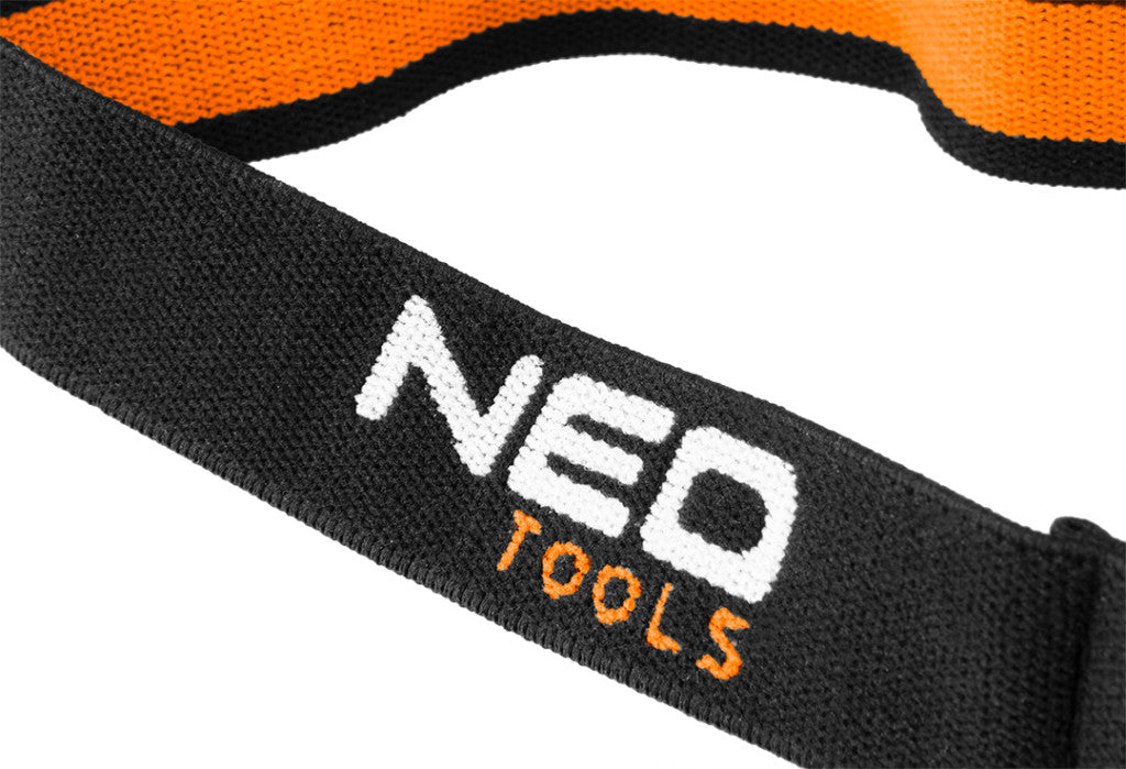 NEO TOOLS Fejlámpa, tölthető USB 180lum COB LED + mozgásérzékelővel 99-069