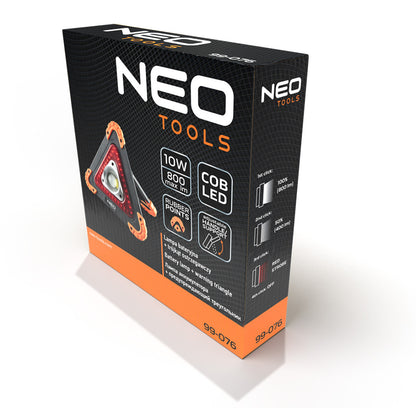 NEO TOOLS Elemlámpa és világító elakadásjelző, 2az1-ben, 10W, 800lum COB led 99-076