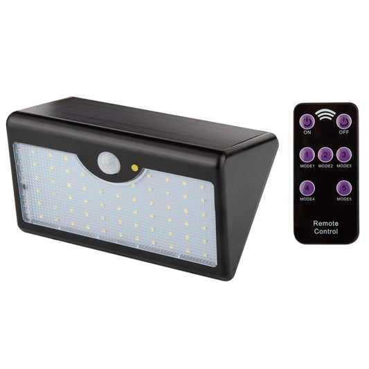 NEO TOOLS Napelemes fali reflektor távirányítóval, mozgásérzékelő, SMD LED 900 lum 99-091