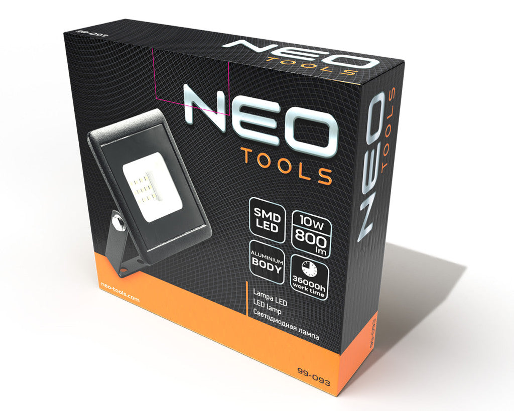 NEO TOOLS Reflektor 230V/10W, 800 lum, SMD led 2 év garanciával 99-093