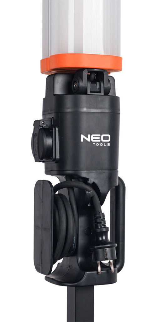 NEO TOOLS Állványos reflektor, 2x4300 lum LED fényforrás, 360fokban elforgatható 2 év garanciával 99-099