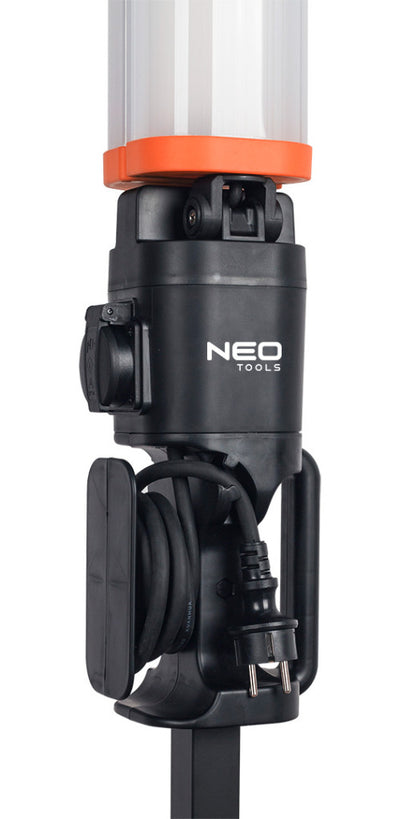NEO TOOLS Állványos reflektor, 2x4300 lum LED fényforrás, 360fokban elforgatható 2 év garanciával 99-099