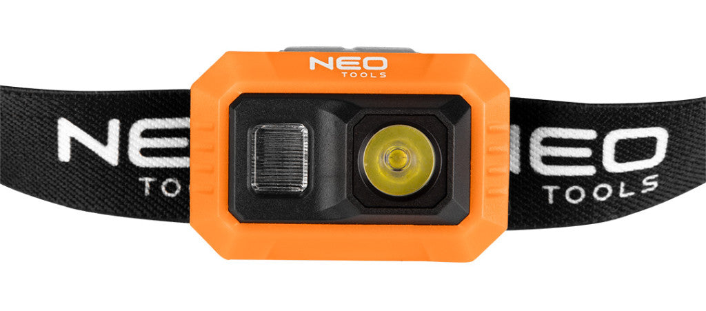 NEO TOOLS Fejlámpák kínálódobozban, tölthető, 500 lum fényerő, COB led, Rendelési egység: 12db 99-115