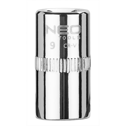 NEO TOOLS Dugókulcs 9mm, 1/4", 6 pontos, SUPERLOCK 25 év garanciával 08-227