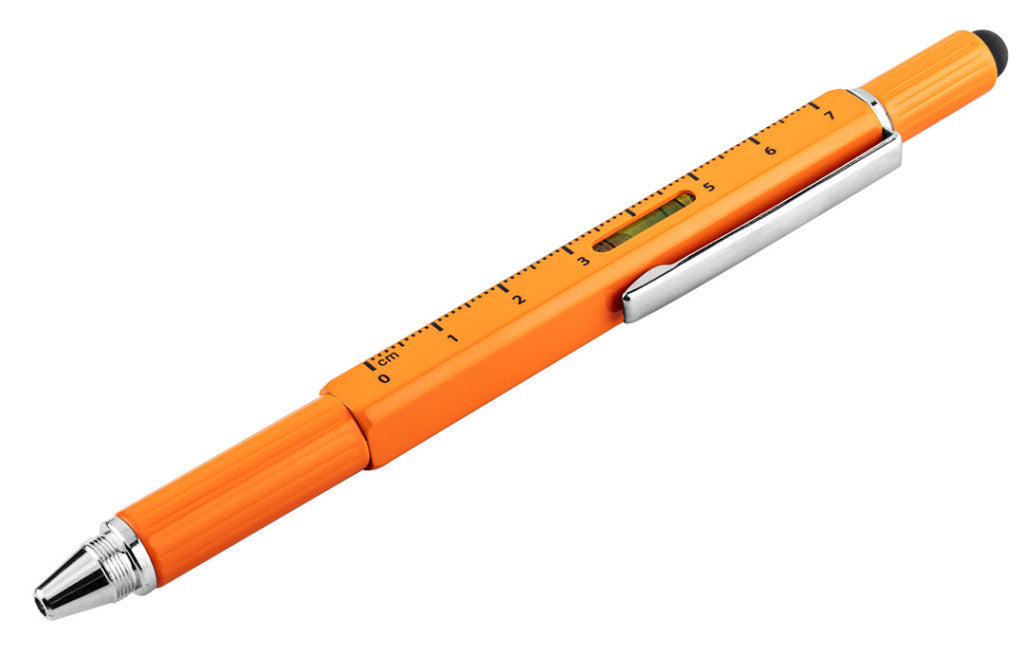 NEO TOOLS Fém golyóstoll, 5az1-ben, mérőléc, golyóstoll, vízmérték, érintőceruza, csavarhúzó GD024