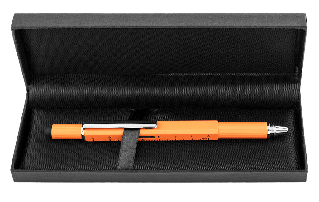 NEO TOOLS Fém golyóstoll, 5az1-ben, mérőléc, golyóstoll, vízmérték, érintőceruza, csavarhúzó GD024