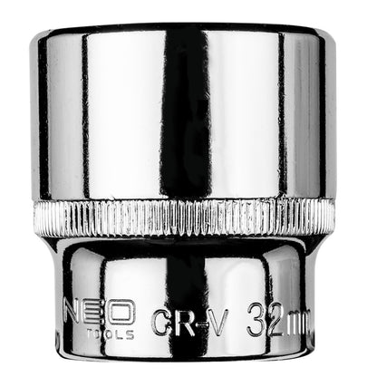 NEO TOOLS Dugókulcs 32mm, 1/2", hatlapú 25 év garanciával 08-432