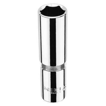 NEO TOOLS Dugókulcs 16mm, 1/2", hosszú hatlapú 25 év garanciával 08-466