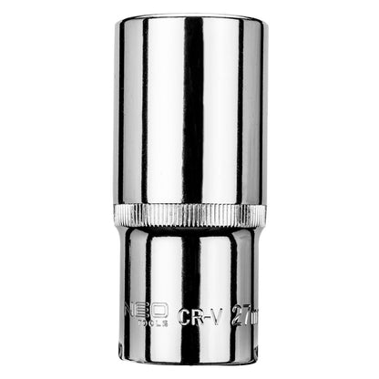 NEO TOOLS Dugókulcs 27mm, 1/2", hosszú hatlapú 25 év garanciával 08-477