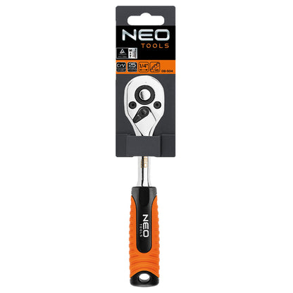 NEO TOOLS Racsnis kulcs 1/4" 150mm 25 év garanciával 08-504