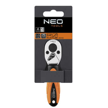 NEO TOOLS Racsnis kulcs 1/4" 105mm, DIN 3122 25 év garanciával 08-512