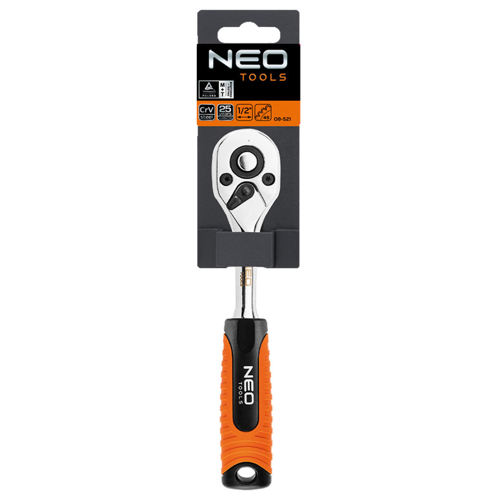 NEO TOOLS Racsnis kulcs 1/2" 265mm, DIN3122 25 év garanciával 08-521