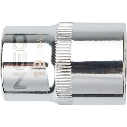 NEO TOOLS Dugókulcs 19mm, 1/2", SPLINE 25 év garanciával 08-591