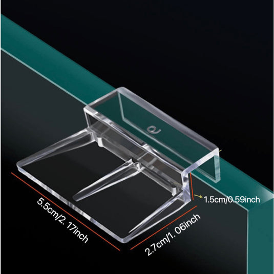 4db Átlátszó Akril Akvárium Üveg Fedélkapocs