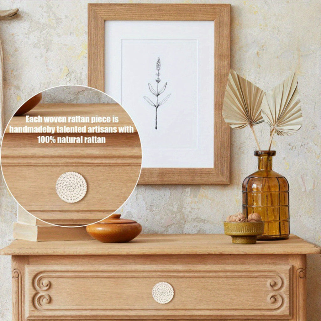 4db Retro Szőtt Komód Gomb nyitó gomb