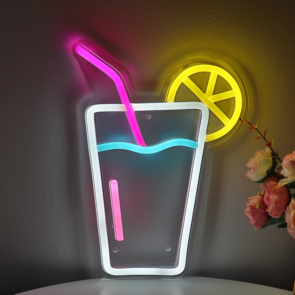 Gyümölcslé LED Fali Neon Lámpa