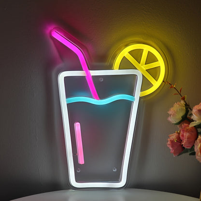 Gyümölcslé LED Fali Neon Lámpa