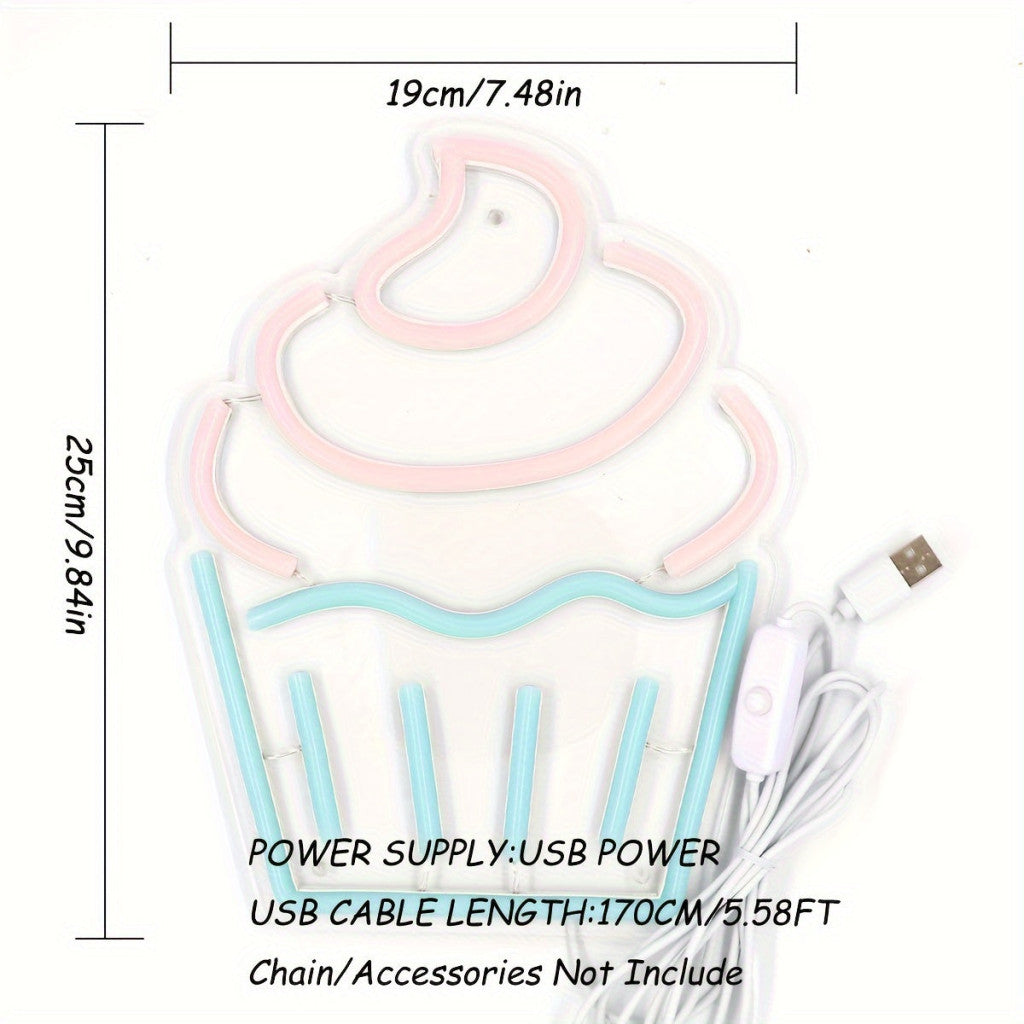 Bájos Muffin LED Neon Tábla