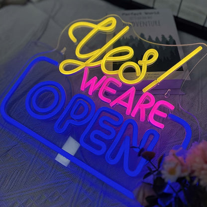 Igen! Nyitva Vagyunk Neon Tábla