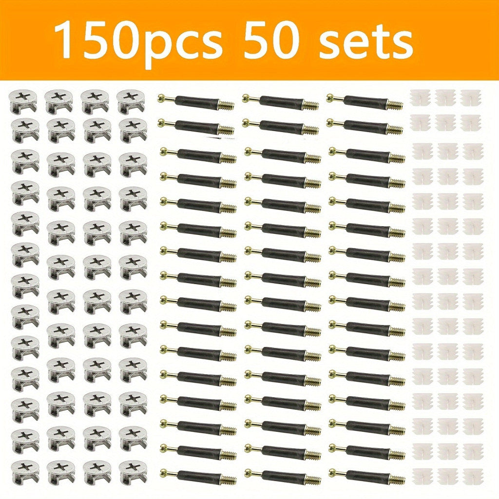 150db Gyors Szerelésű 3-az-1-ben Bútor Rögzítő Készlet