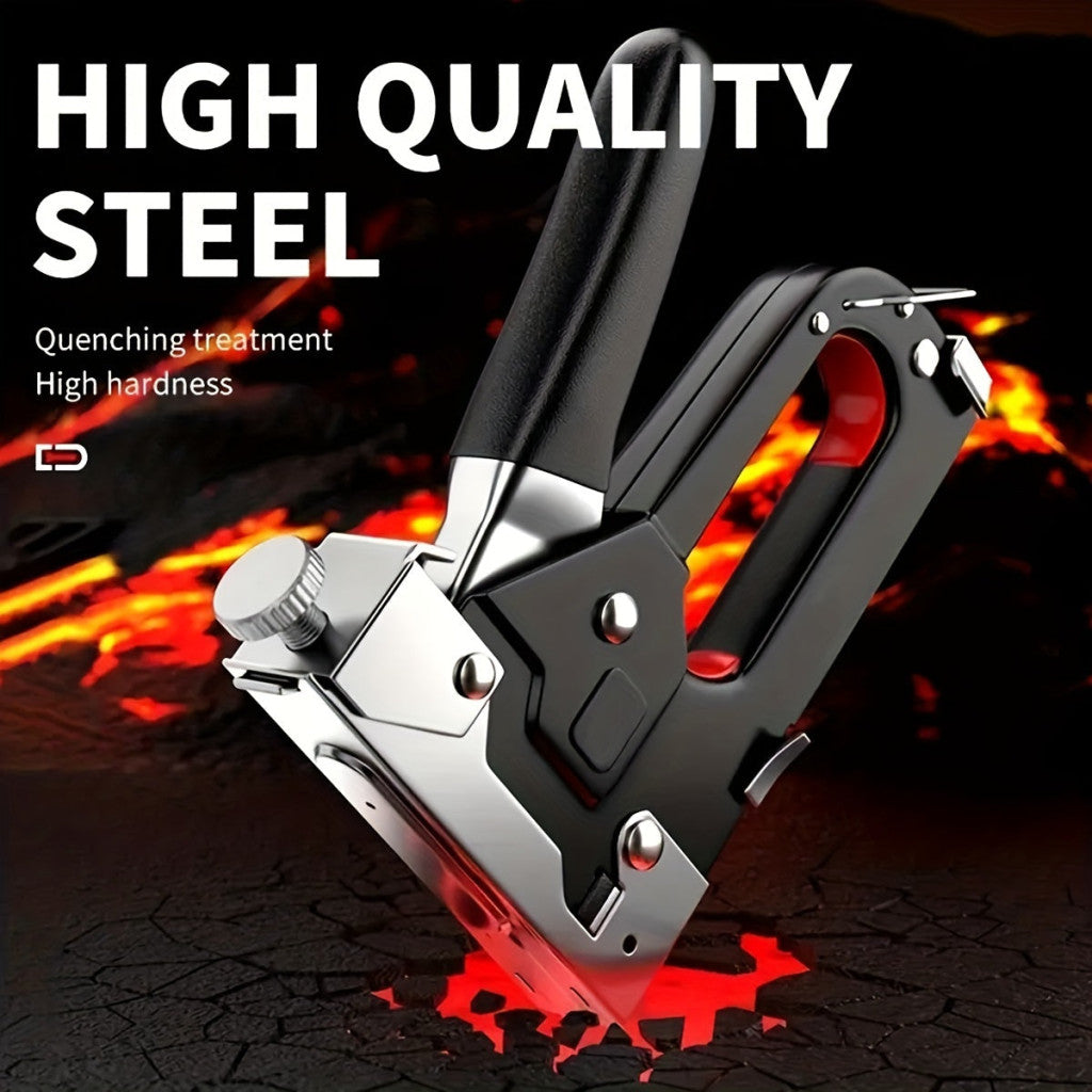 1 készlet nagy teherbírású 3 az 1-ben tűzőgép barkácsoláshoz