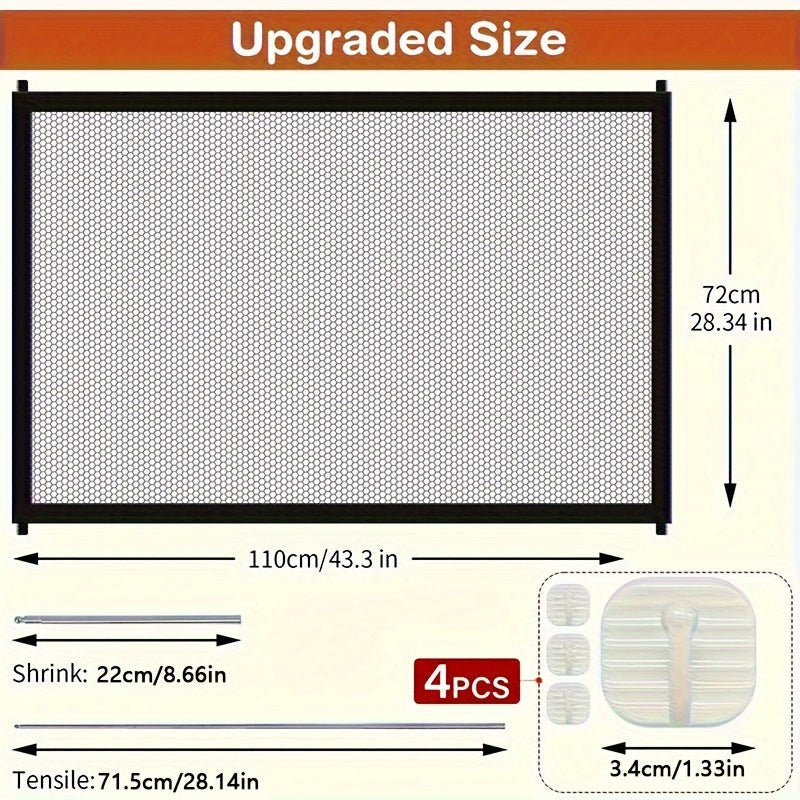 Hordozható hálós kisállat ajtó