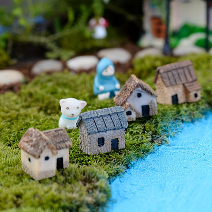 4 darabos miniatűr ház készlet
