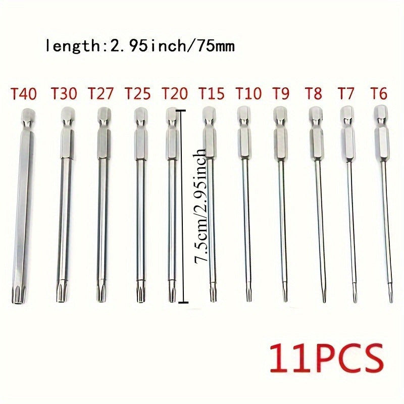 11db precíziós Star Torx bitkészlet