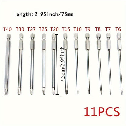 11db precíziós Star Torx bitkészlet