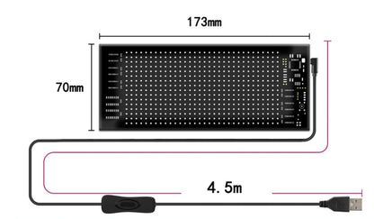 Többnyelvű Autó LED Matricás Pixel Panel