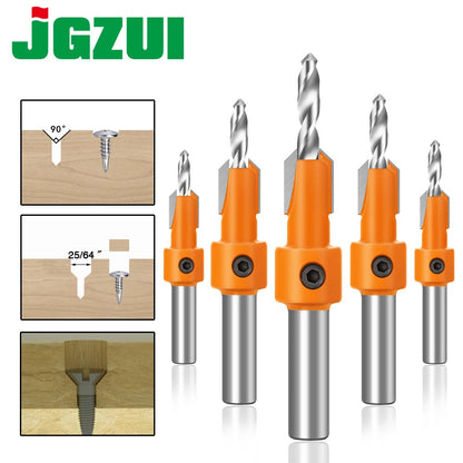 8 mm-es szárú HSS famegmunkáló süllyesztett maró bit