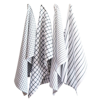 Fekete mintás konyharuha