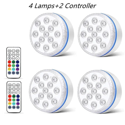 Víz alatti RGB LED lámpa távirányítóval
