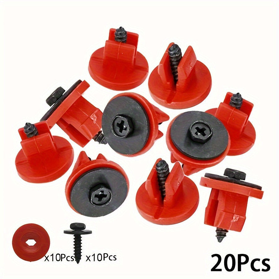 20db Motor Alátét Fedél Csipesz és Csavar Készlet