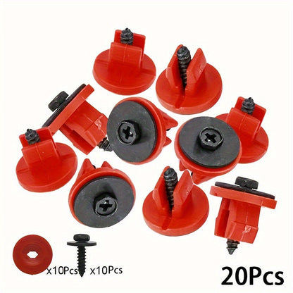 20db Motor Alátét Fedél Csipesz és Csavar Készlet