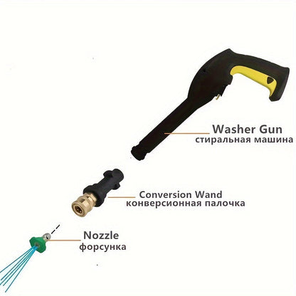 1/4 Gyorscsatlakozó Nyomásos Mosó Adapter - Kompatibilis Karcherrel, Lavorral, Bosch-szal