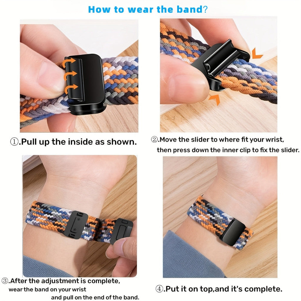 Applewatch Mágneses Pattintós Nylon Fonat