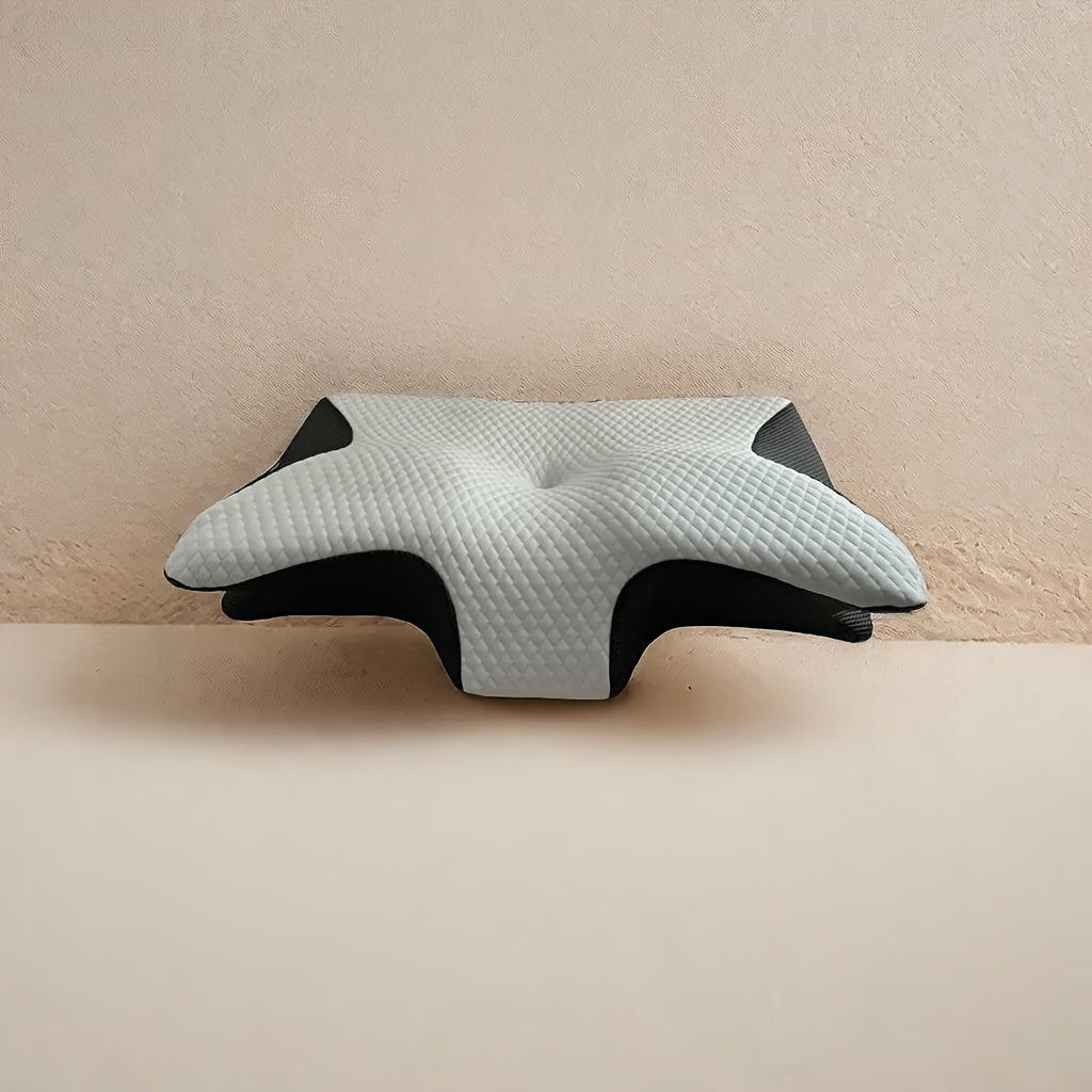 Ergonomikus Ortopéd Cervikális Memóriahab Párna Levehető Kötött Poliészter Huzattal