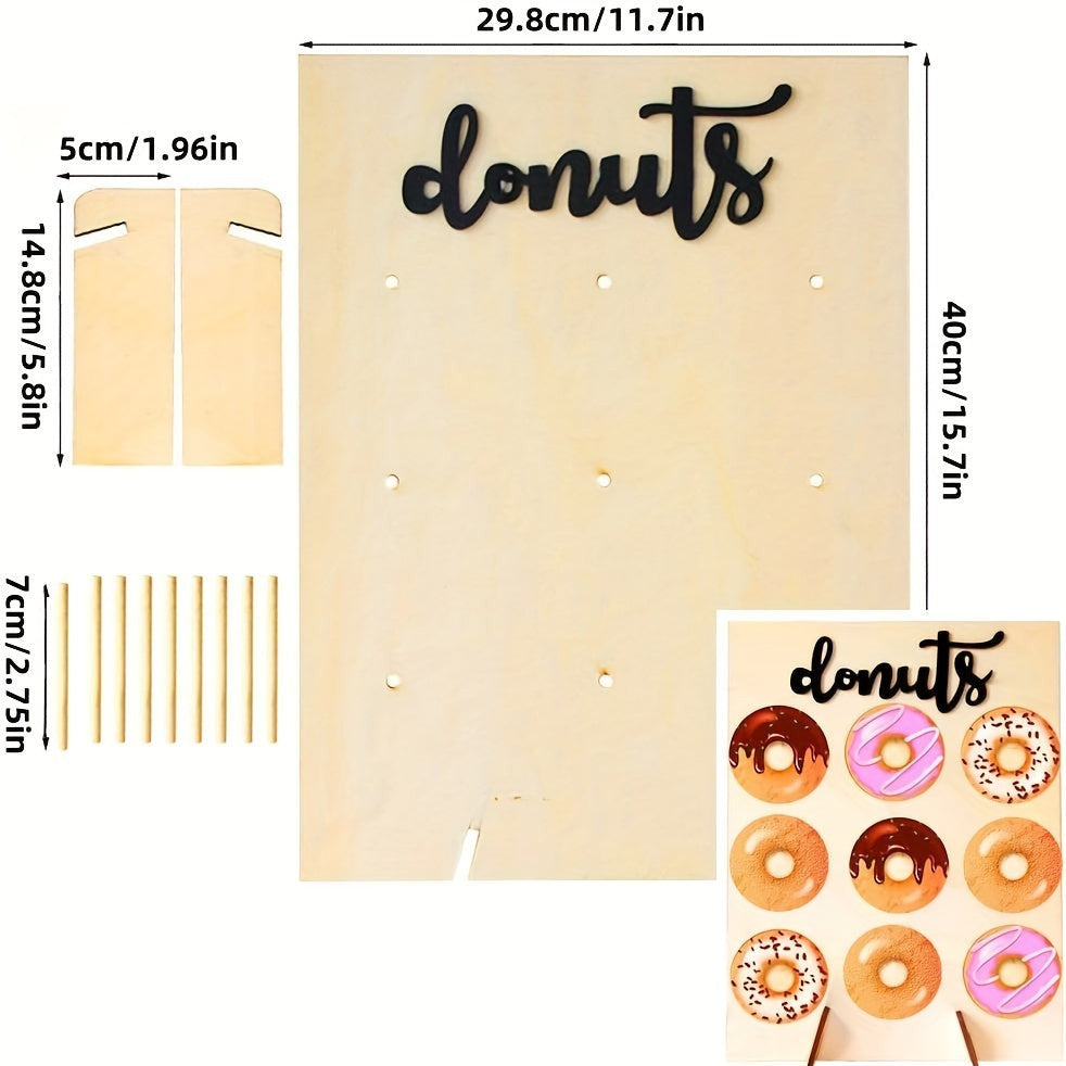 Fa Donut Falitartó Állvány