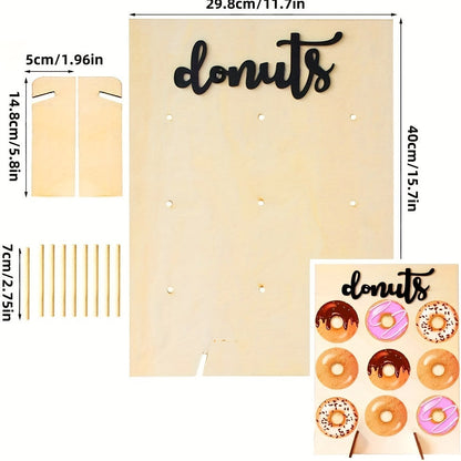 Fa Donut Falitartó Állvány