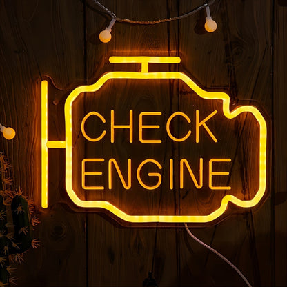 Neon Check Engine felirat