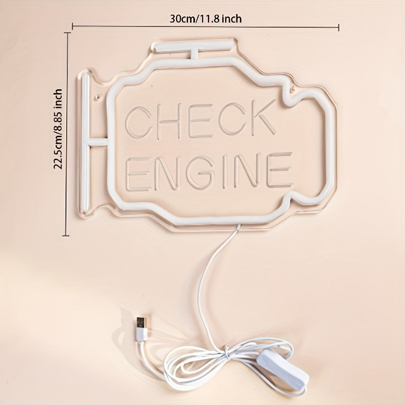 Neon Check Engine felirat