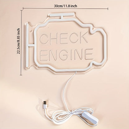 Neon Check Engine felirat