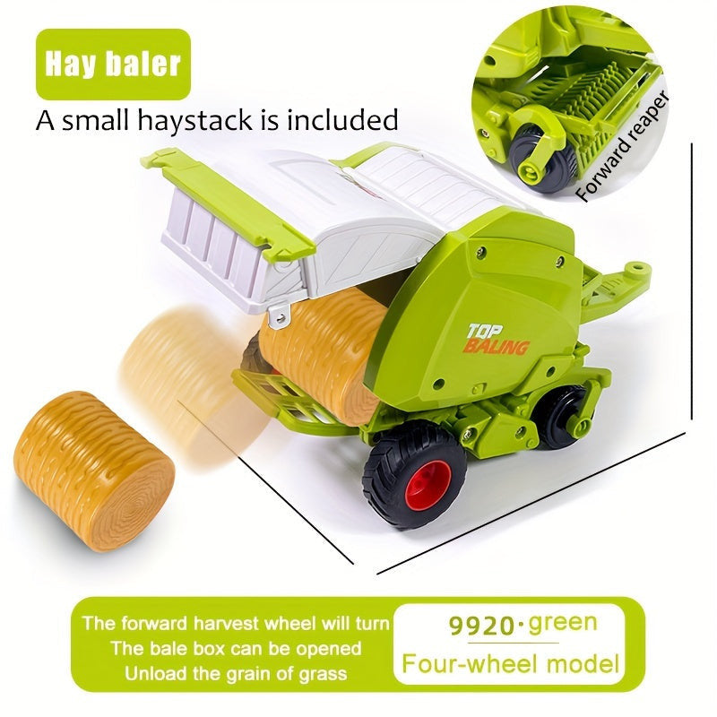 1 készlet 1:16 méretarányú mezőgazdasági kombináció játék készlet